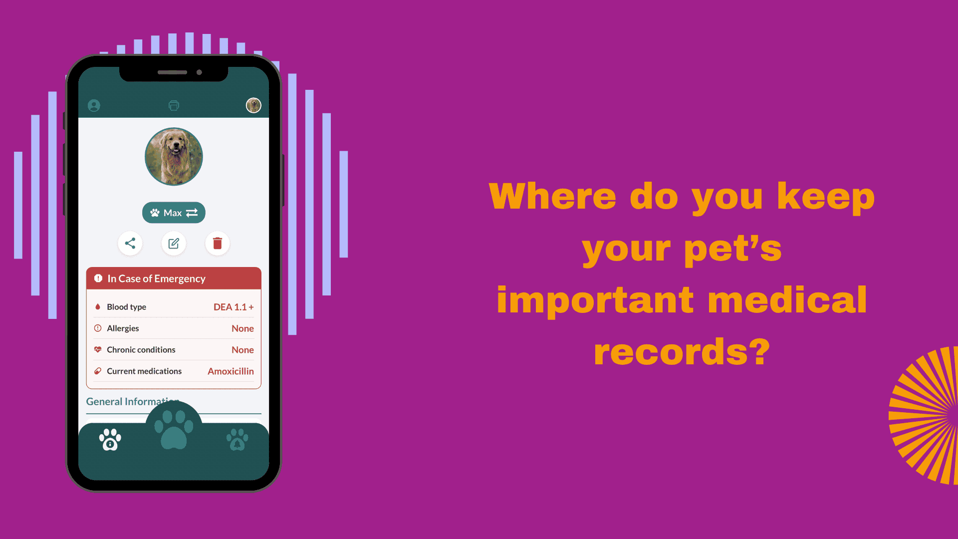 Track your dog's vaccination schedule, set reminders before boosters are due, store your complete medical history in one place, and never lose a vet record again. Everything your dog needs — organized and accessible.